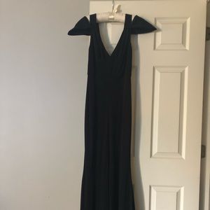 ABS Allen Schwartz Black fit & flare evening gown